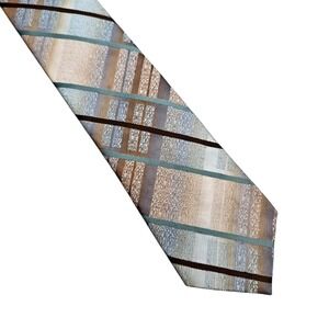 The‎ Men's Shop JCPenney Vintage Grandpa's Striped Geometric Polyester Necktie